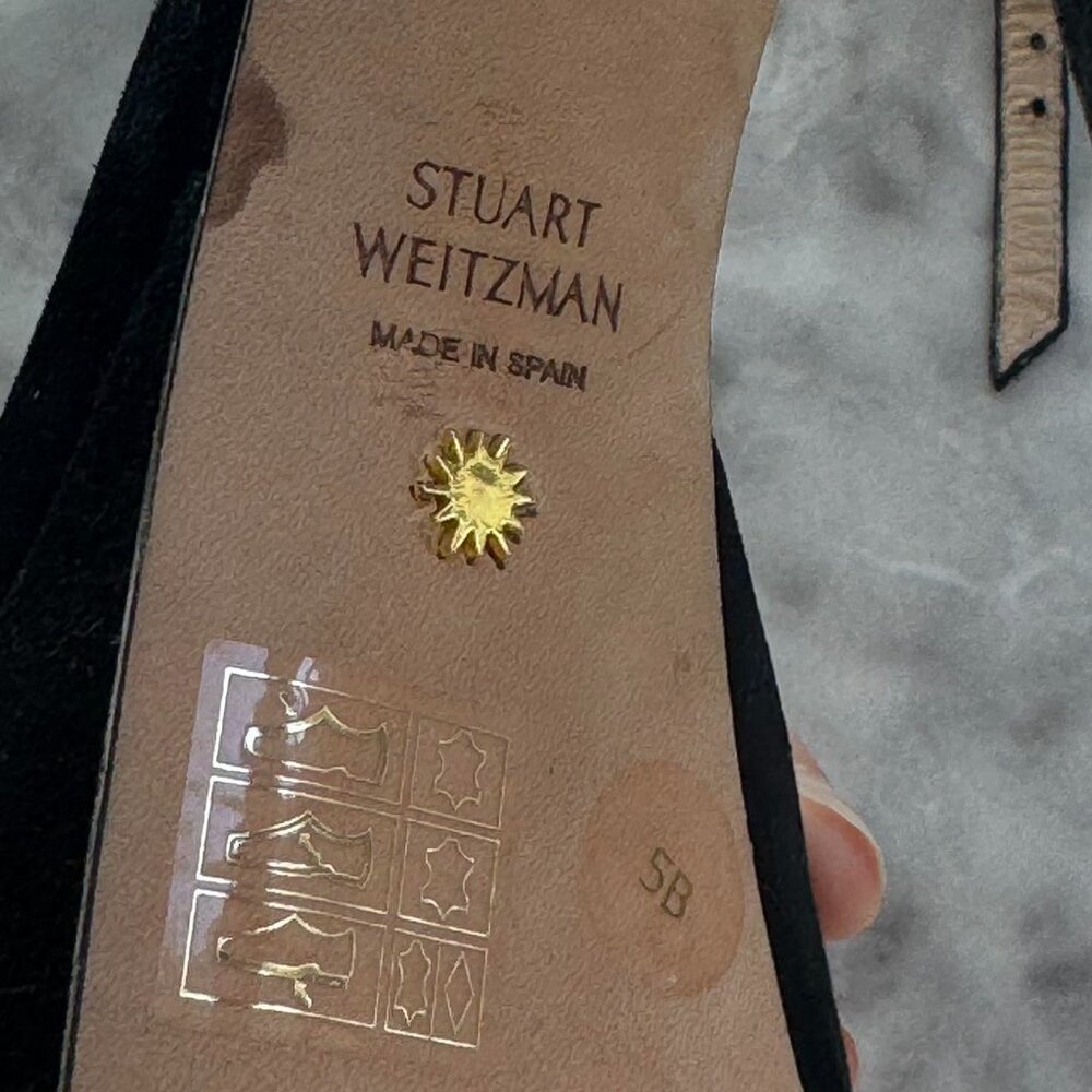 Stuart Weitzman Nudistcurve Hollywood Platform Sandal sz.5 - Picture 3 of 6